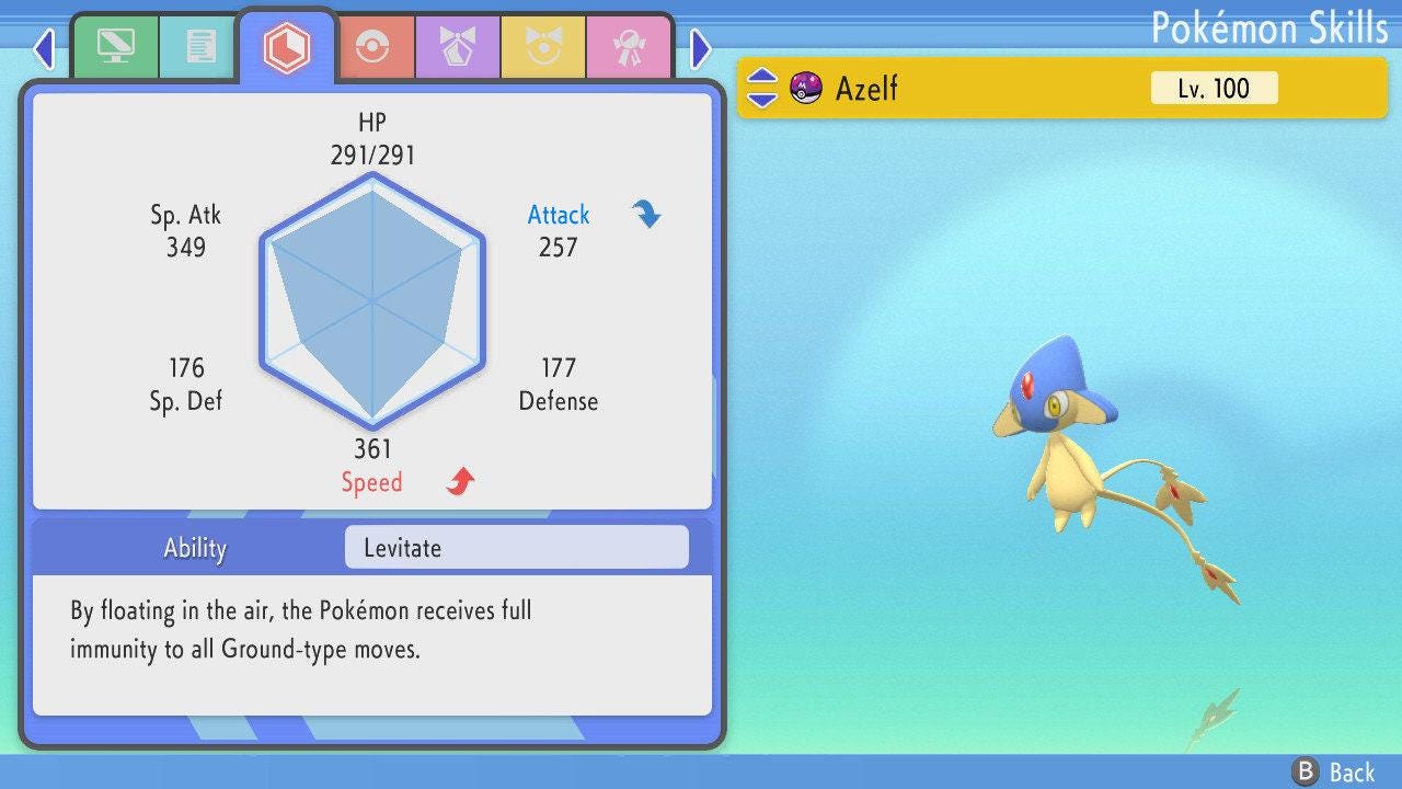 SHINY 6IV AZELF Pokemon Brilliant Diamond Shining Pearl 6IV Competitive Battle Ready Pokémon card photo 4