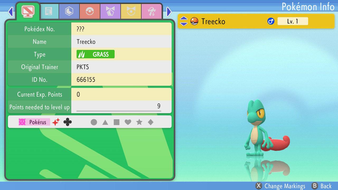 SHINY 6IV TREECKO Pokemon Brilliant Diamond Shining Pearl 6IV Competitive Battle Ready – Brilliant Diamond & Shining Pearl Pokémon card photo