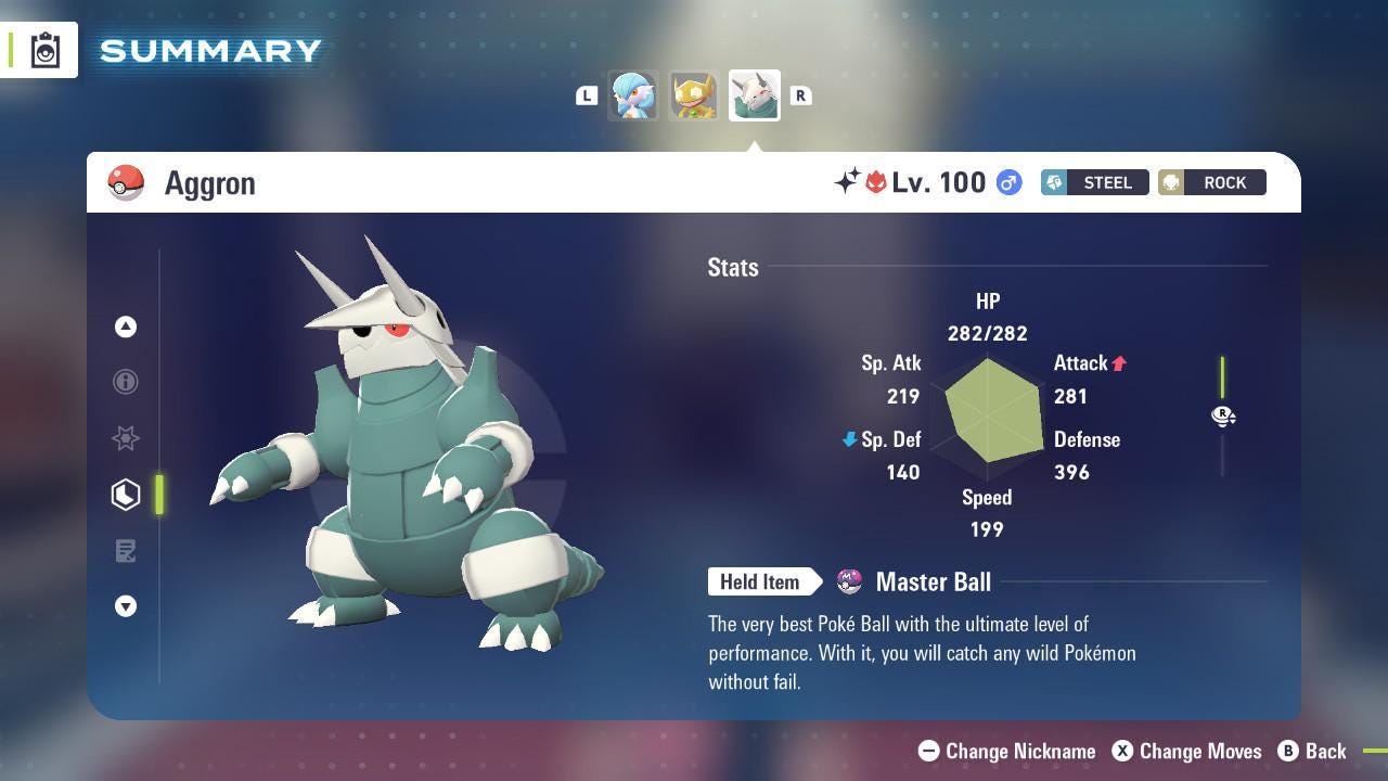 Фото покемона Shiny Альфа Аггрон Pokémon Legends ZA 6IV Готов к соревновательным битвам 2