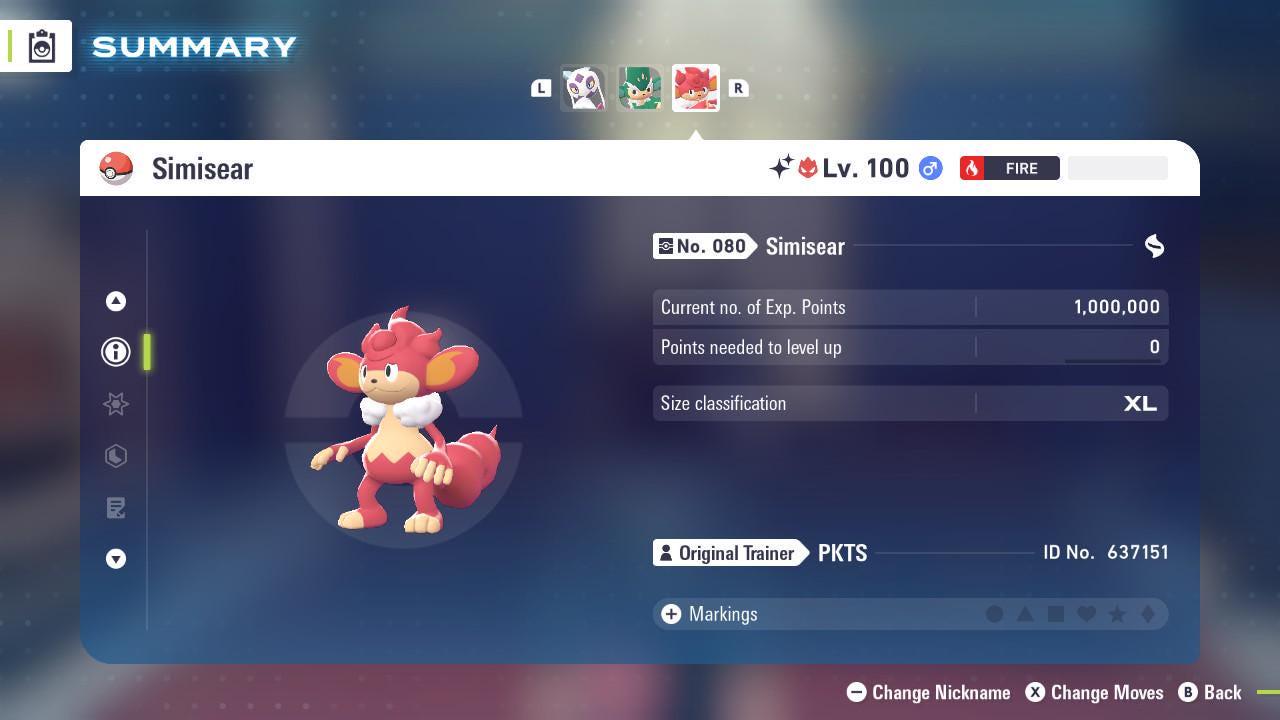 Фото покемона Блестящий Альфа Simisear Pokémon Legends ZA 6IV Готов к соревновательным битвам 2