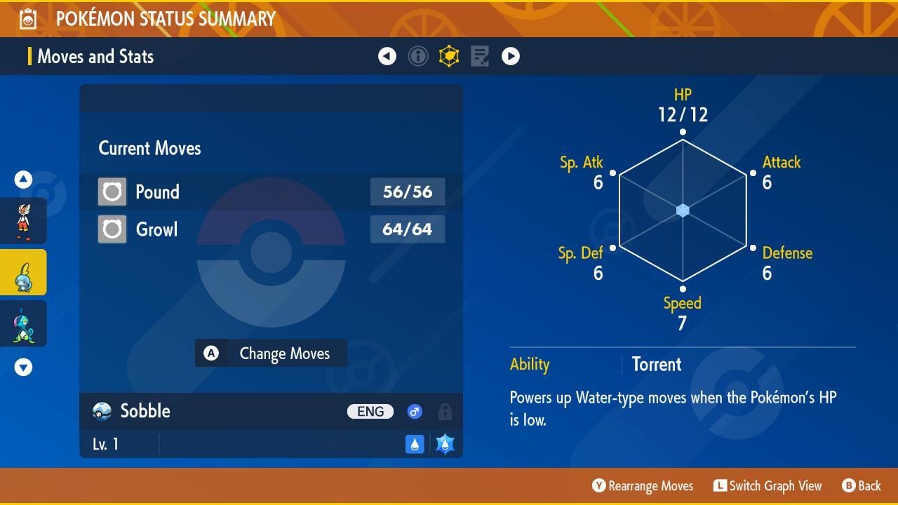 Shiny SOBBLE Pokémon Scarlet Violet 6IV Competitive Battle Ready Pokémon card photo 2