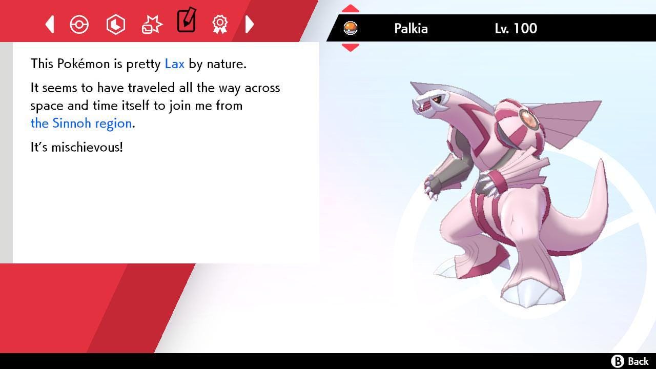 Shiny PALKIA Pokemon Sword Shield 6IV Competitive Battle Ready Pokémon card photo 4
