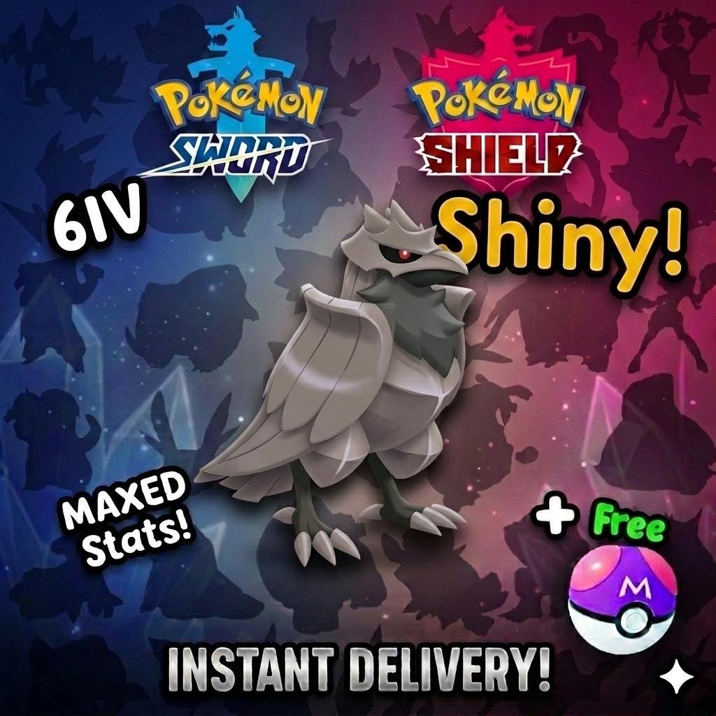 Shiny Corviknight Pokemon Sword Shield 6IV Competitive Battle Ready – Sword & Shield Pokémon card photo