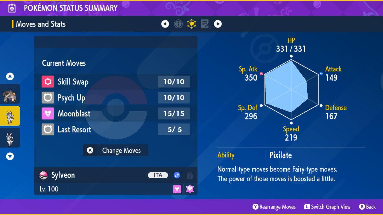 Shiny SYLVEON Pokémon Scarlet Violet 6IV Competitive Battle Ready Pokémon card photo 3