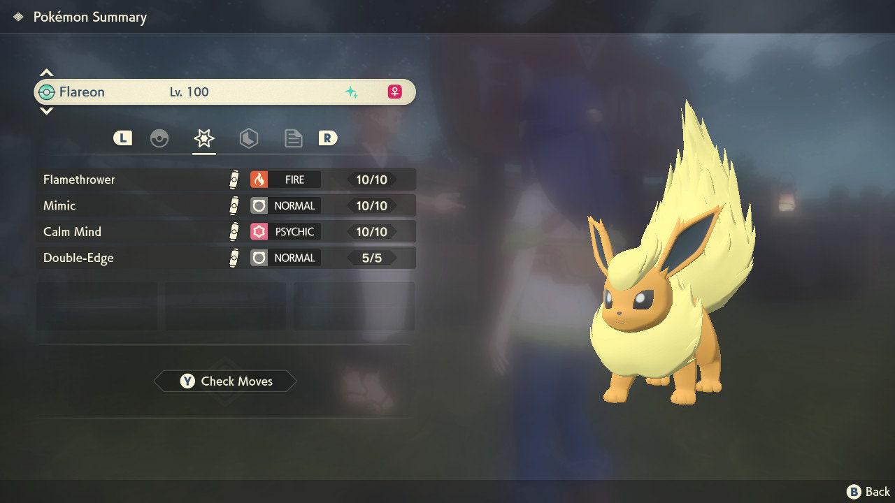Shiny FLAREON Pokemon Legends Arceus 6IV Competitive Battle Ready – Legends Arceus Pokémon card photo