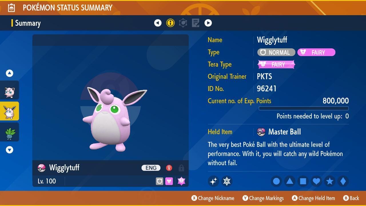 Pokemon Scarlet and Violet Shiny WIGGLYTUFF 6IV Competitive Battle Ready Pokémon card photo 2