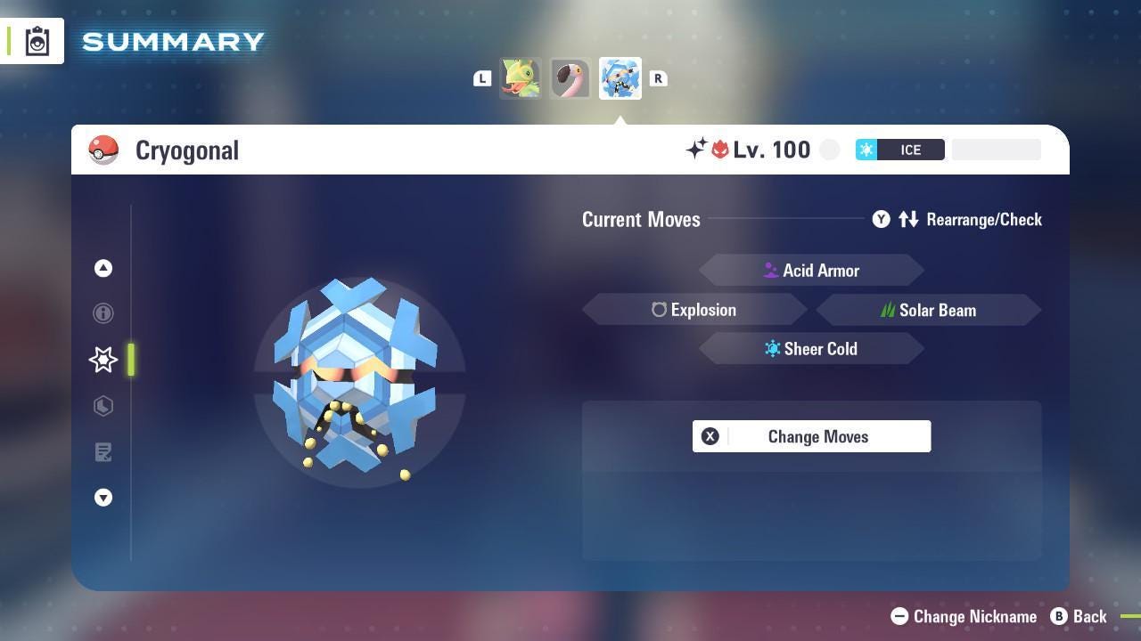 Shiny Alpha Cryogonal Pokémon Legends ZA 6IV Competitive Battle Ready Pokémon card photo 4
