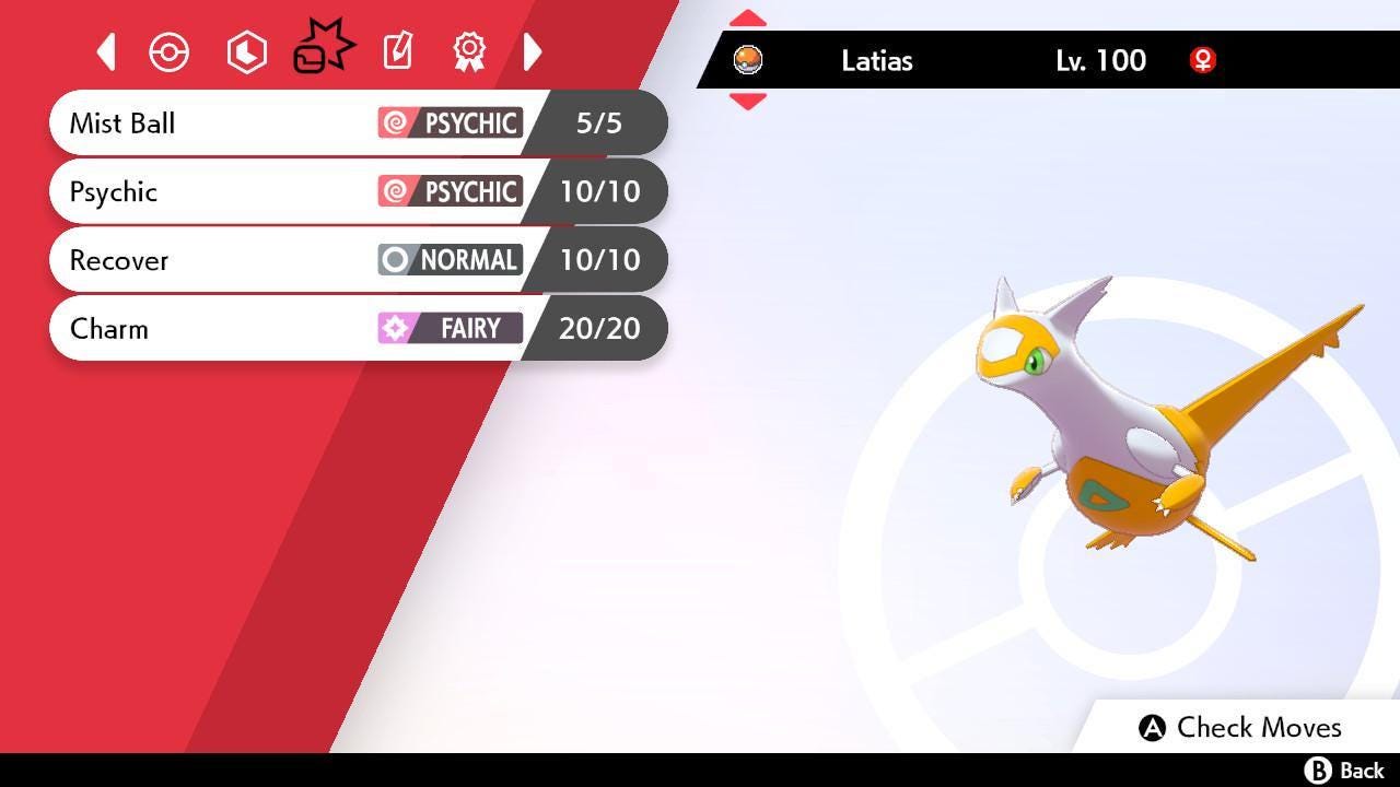 Shiny LATIAS Pokemon Sword Shield 6IV Competitive Battle Ready Pokémon card photo 3