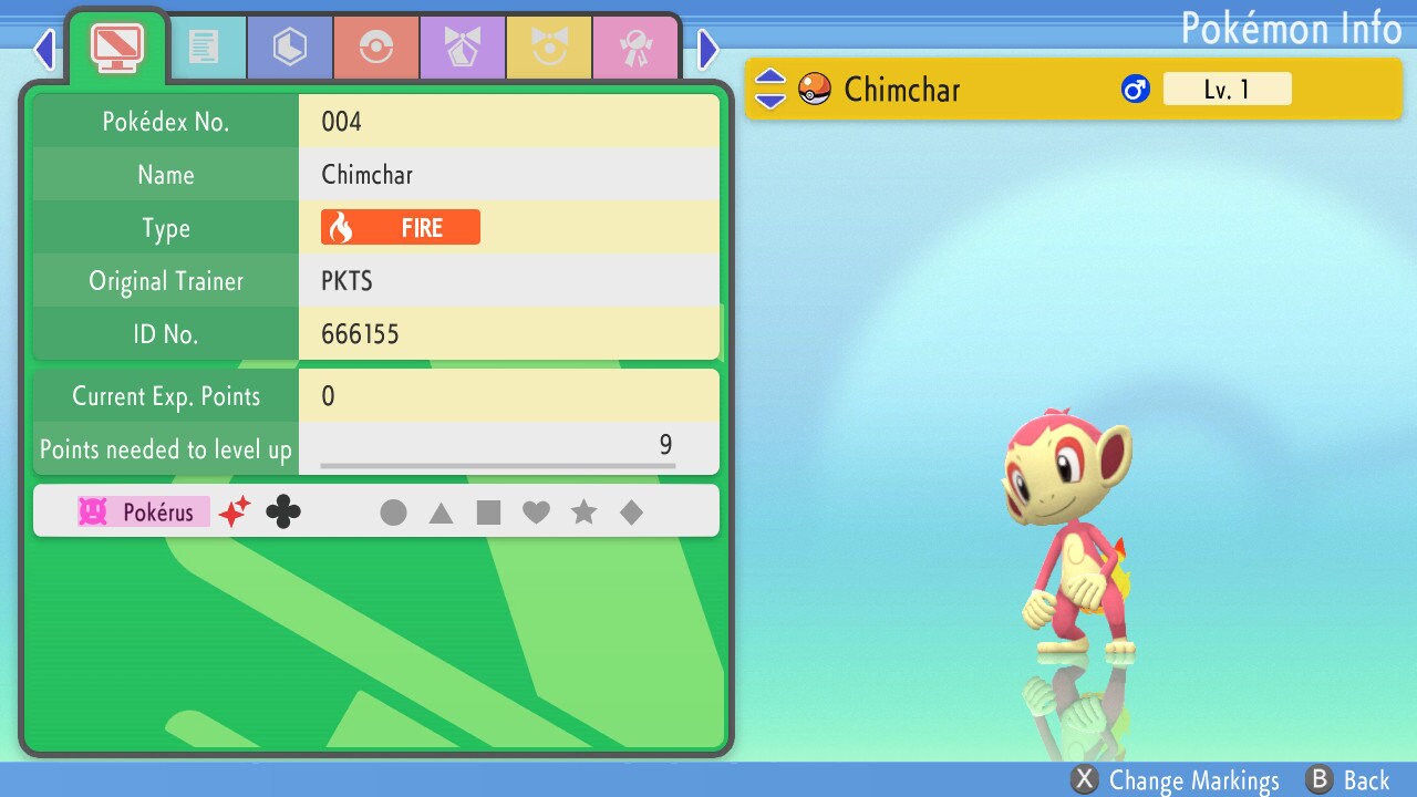 Shiny Chimchar 6IV Switch 2 BDSP Pokémon Brilliant Diamond Shining Pearl Battle Ready Starter Bonus Gift Fast Delivery – Shiny Pokémon Pokémon card photo