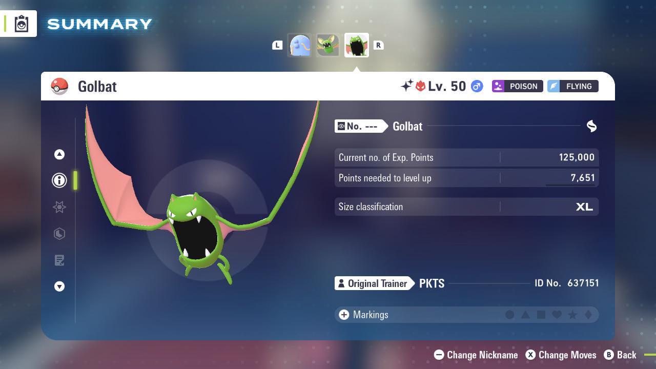 Shiny Alpha Golbat Pokemon Legends Za Mega Dimension DLC 6IV Competitive Battle Ready Pokémon card photo 2