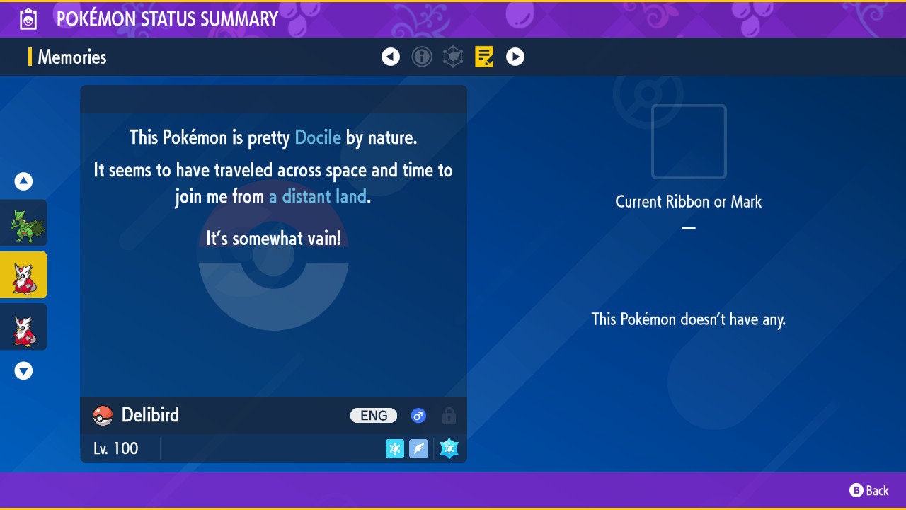 Shiny DELIBIRD Pokémon Scarlet Violet 6IV Competitive Battle Ready Pokémon card photo 2
