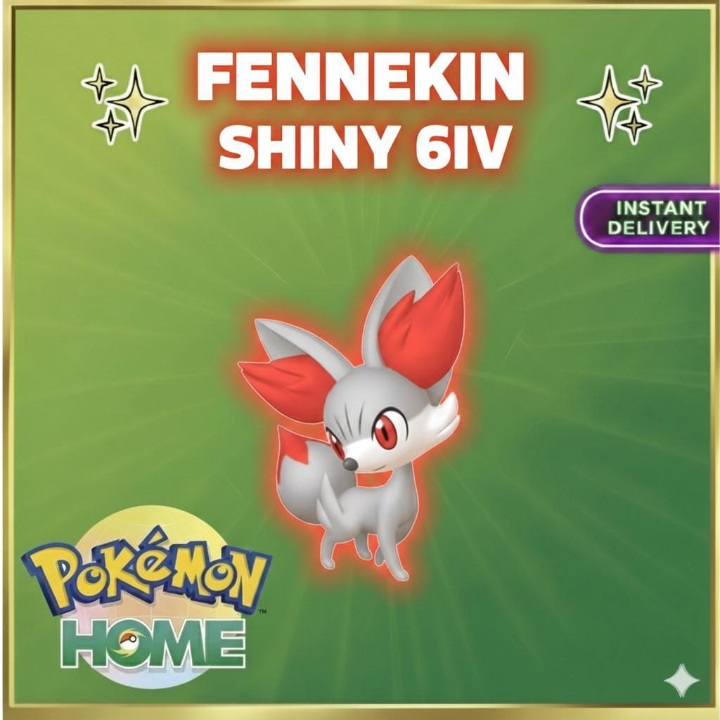 Pokemon HOME Shiny 6IV Fennekin Custom Ot Event Sv Trade FAST DELIVERY Ready – Exclusive Event Pokémon Pokémon card photo