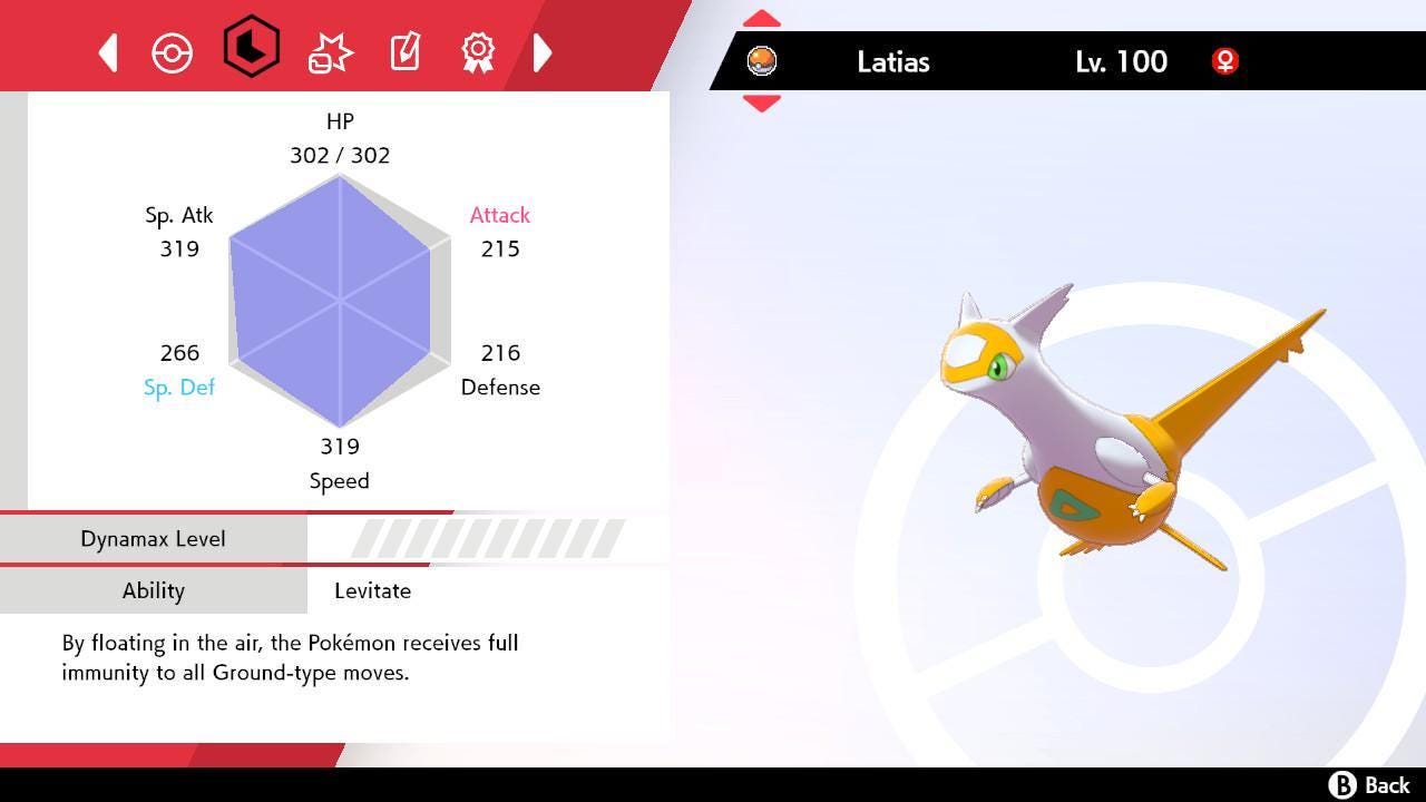 Shiny LATIAS Pokemon Sword Shield 6IV Competitive Battle Ready Pokémon card photo 2
