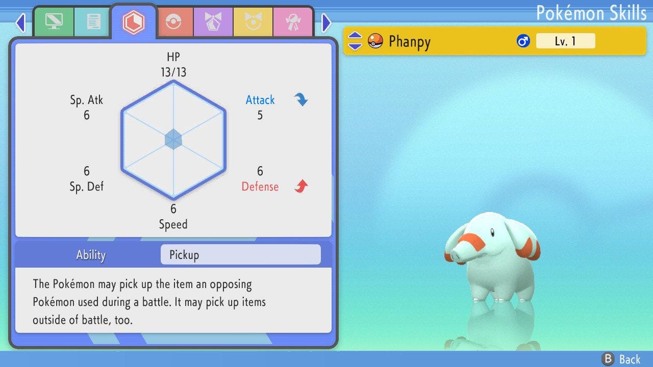 SHINY 6IV PHANPY Pokémon Brilliant Diamond and Shining Pearl 6IV Competitive Battle Ready Pokémon card photo 4
