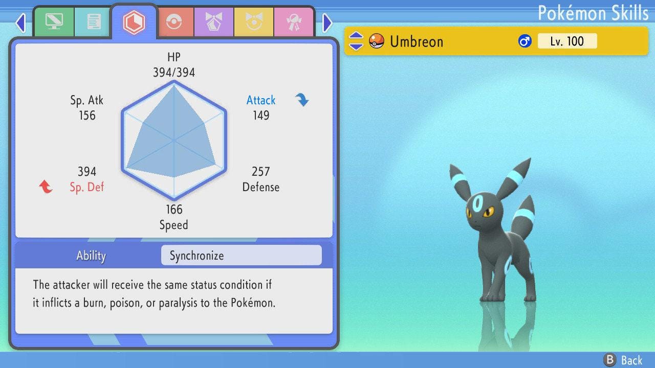 SHINY 6IV UMBREON Pokemon Brilliant Diamond Shining Pearl 6IV Competitive Battle Ready Pokémon card photo 3