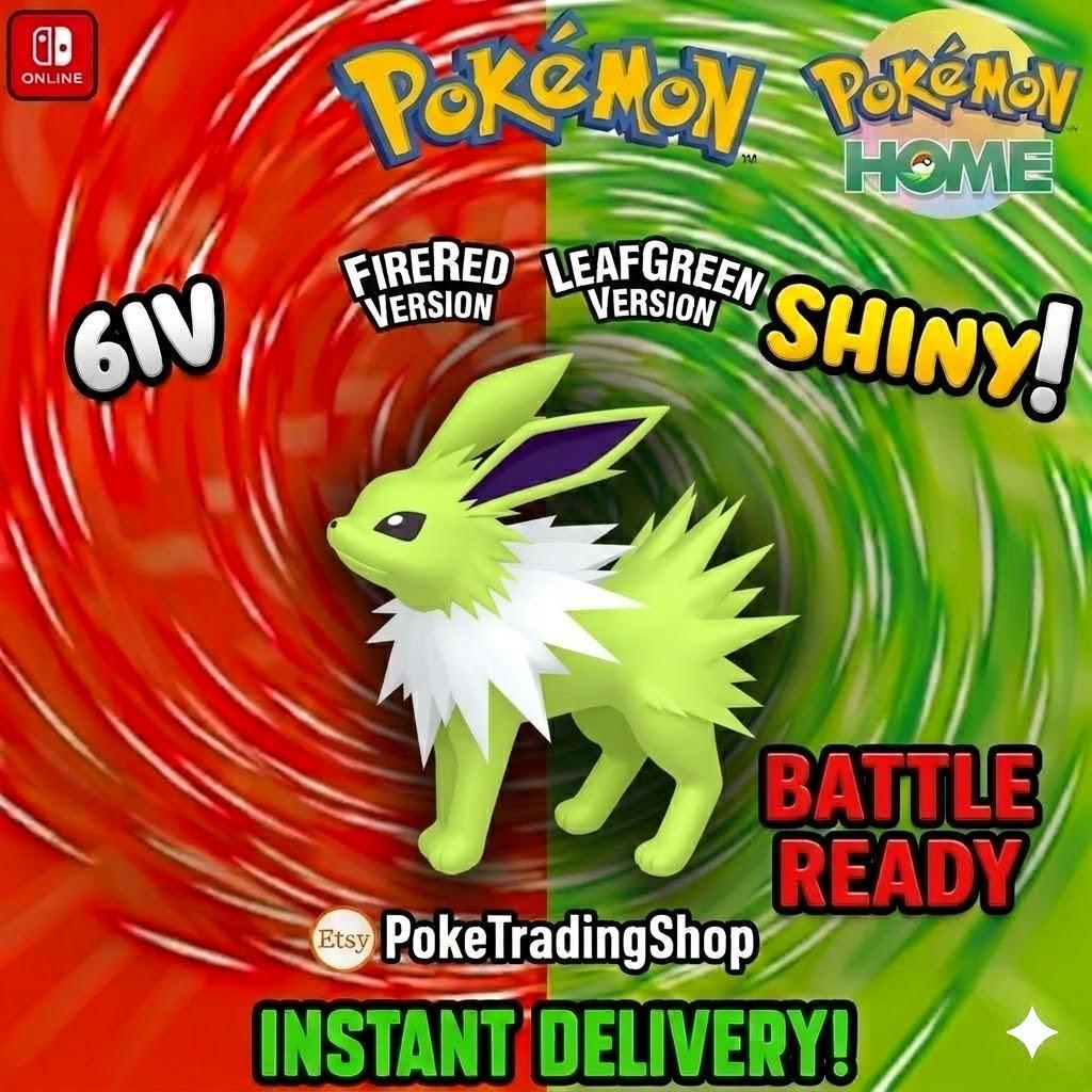 Фото покемона БЛЕСК JOLTEON Pokémon FireRed LeafGreen 6IV Готов к соревновательным битвам