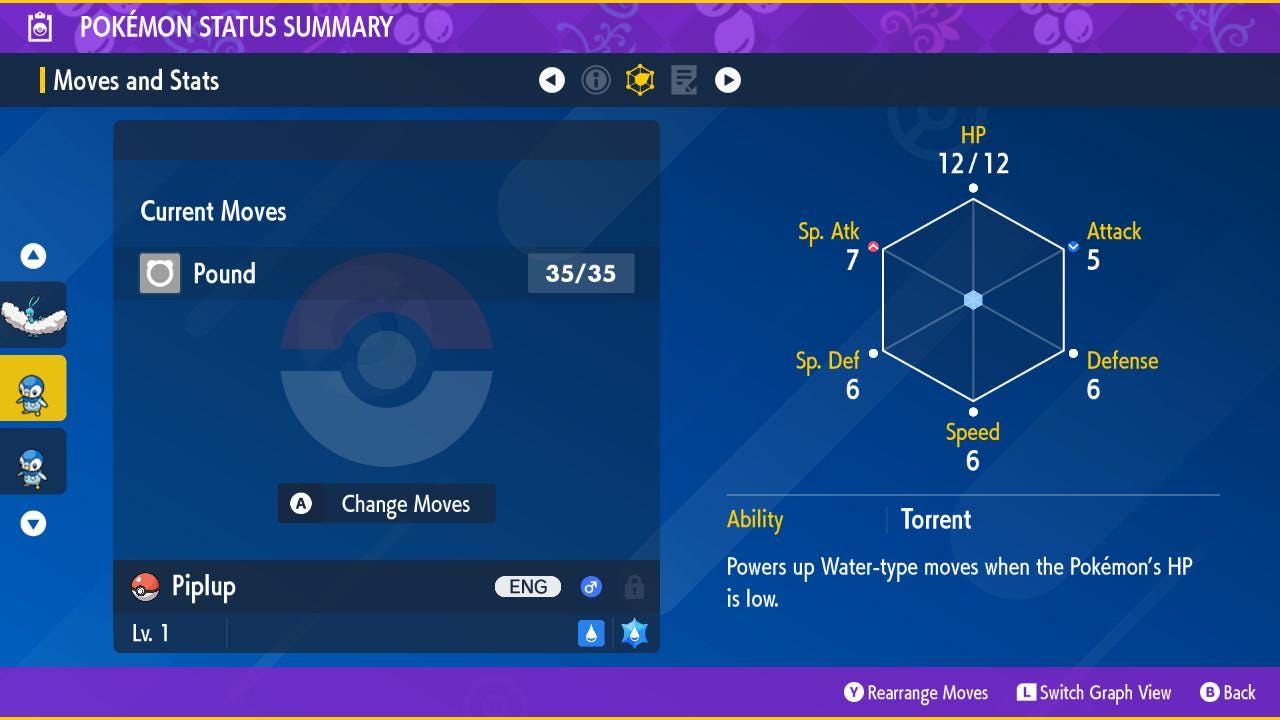 Shiny PIPLUP Pokémon Scarlet Violet 6IV Competitive Battle Ready Pokémon card photo 2
