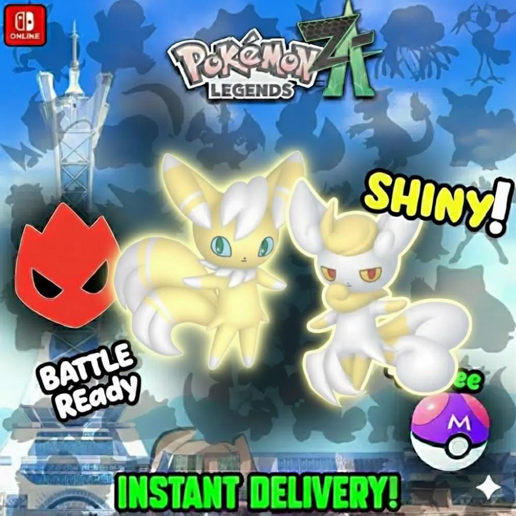 Pokemon Za ALPHA MEOWSTIC Duo Pack Shiny 6IV Pokémon Legends ZA 6IV Competitive Battle Ready Any Held Item Mega Evolution Pokedex – Pokémon Legends Z-A Pokémon card photo