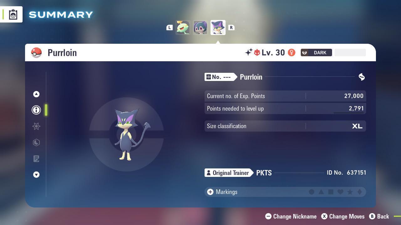 Shiny Alpha Purrloin Pokemon Legends Za Mega Dimension DLC 6IV Competitive Battle Ready Pokémon card photo 2