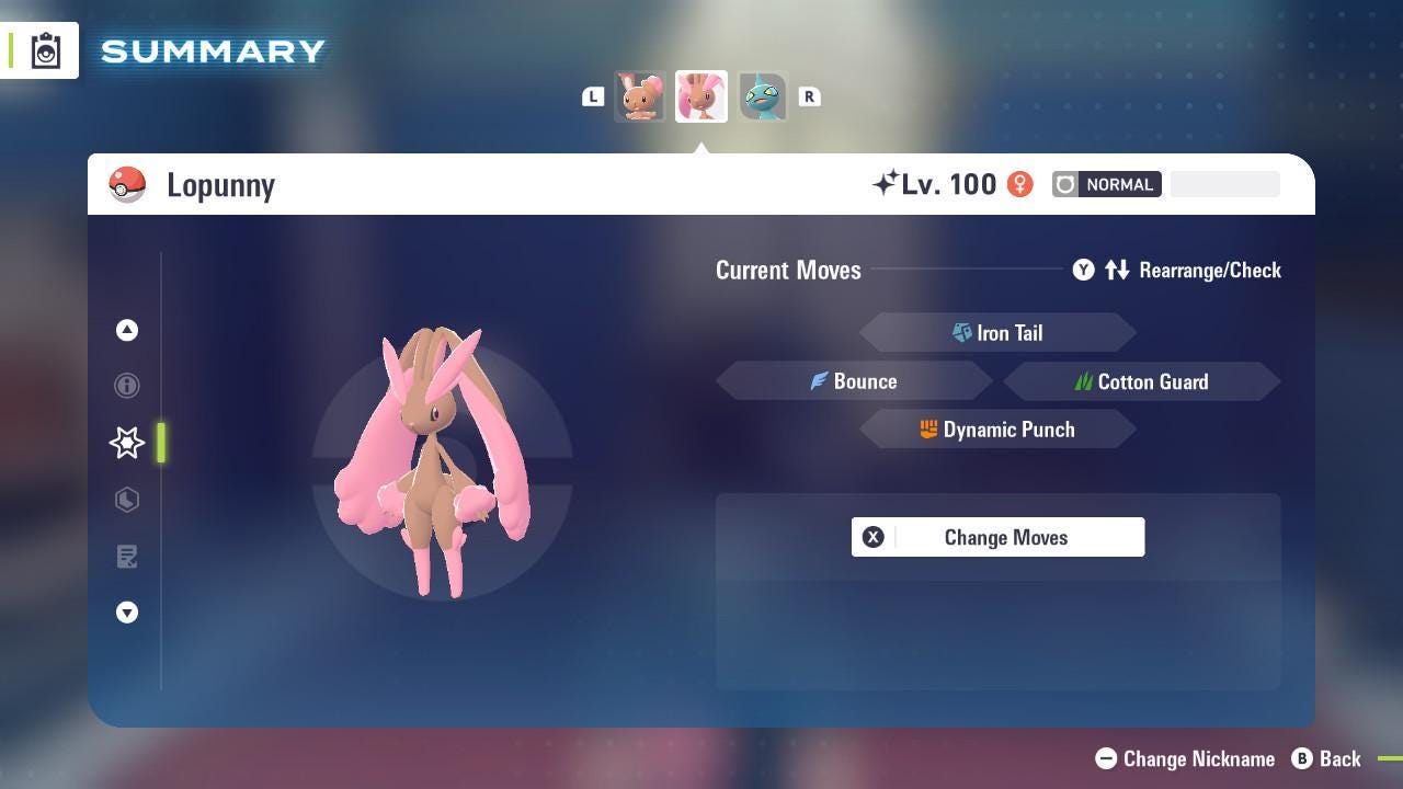 Shiny LOPUNNY Pokémon Legends ZA 6IV Competitive Battle Ready Pokémon card photo 4