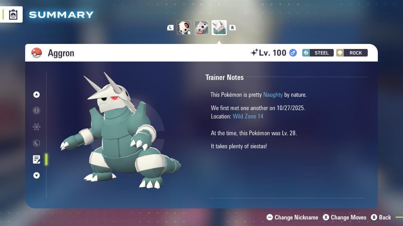 Shiny AGGRON Pokémon Legends ZA 6IV Competitive Battle Ready Pokémon card photo 4