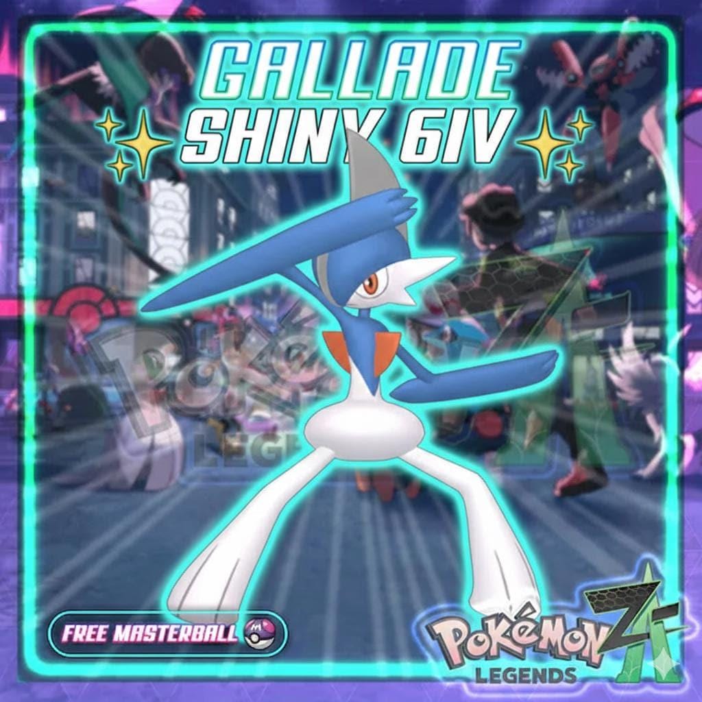 Foto de la carta Pokémon Gallade variocolor de Pokémon Legends ZA 6IV competitivo listo para la batalla