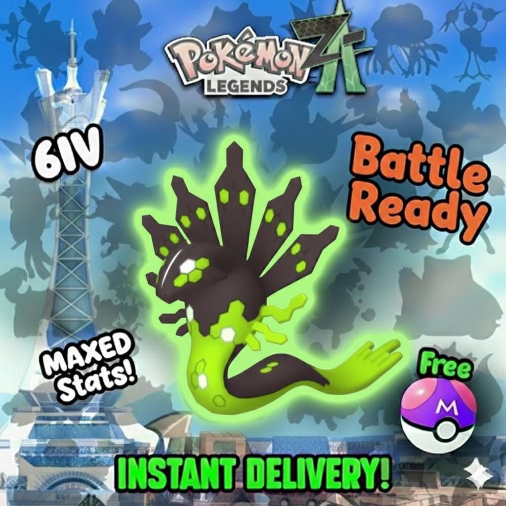 Pokemon Za Non Shiny 6IV 50% ZYGARDE Competitive Battle Ready Pokémon card photo