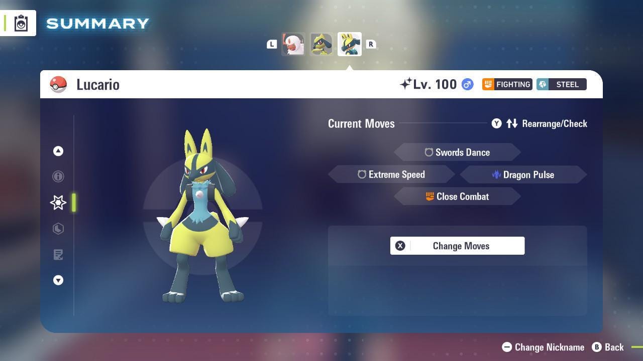Shiny LUCARIO Pokémon Legends ZA 6IV Competitive Battle Ready Pokémon card photo 4
