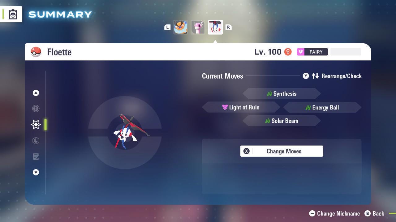 Foto de la carta Pokémon Pokémon ZA Floette Eterna no variocolor 6IV Pokémon Leyendas ZA 6IV Lista para el Combate Competitivo 4