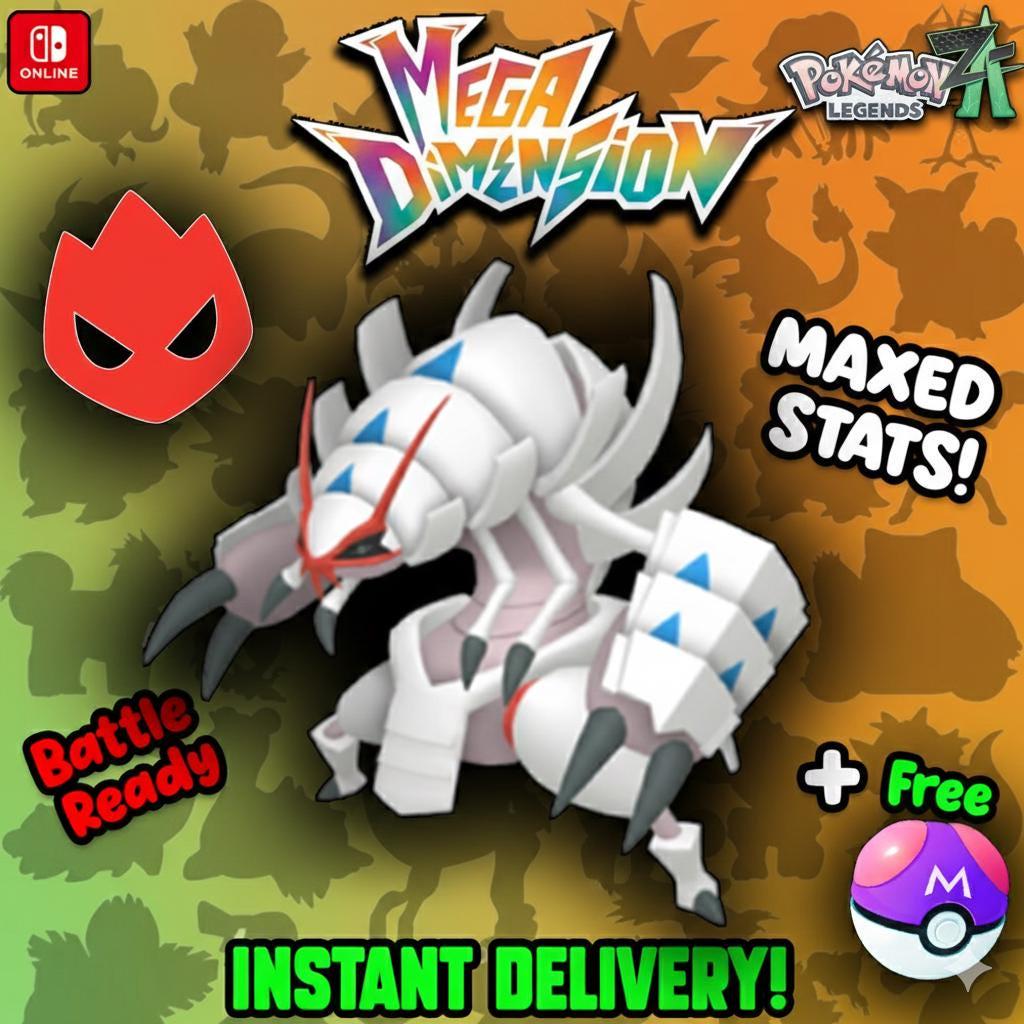Foto de la carta Pokémon Shiny Alpha Golisopod Pokémon Legends ZA 6IV Listo para el Combate Competitivo