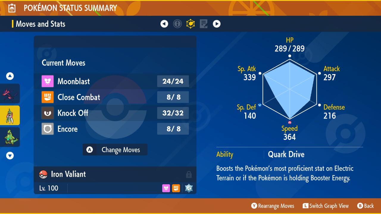 SHINY 6iv IRON VALIANT Pokémon Scarlet and Violet 6IV Competitive Battle Ready Pokémon card photo 4