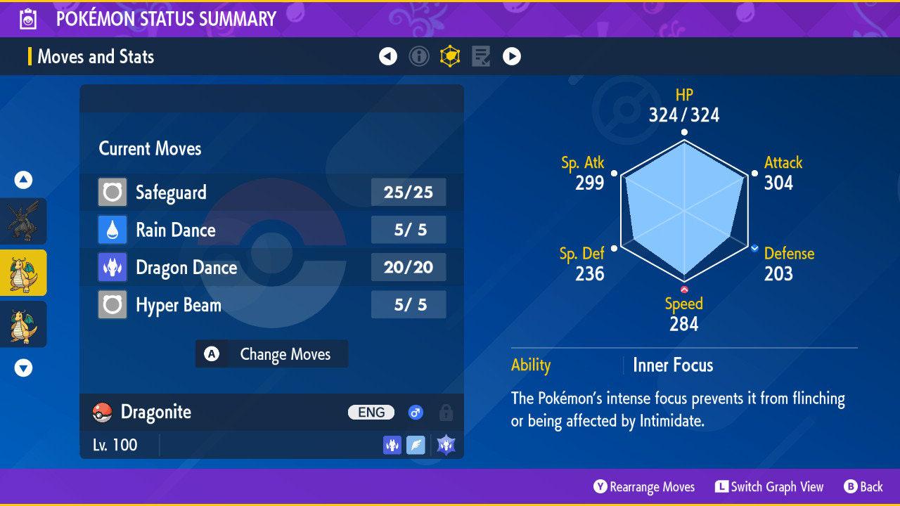 Shiny DRAGONITE Pokémon Scarlet Violet 6IV Competitive Battle Ready Pokémon card photo 2