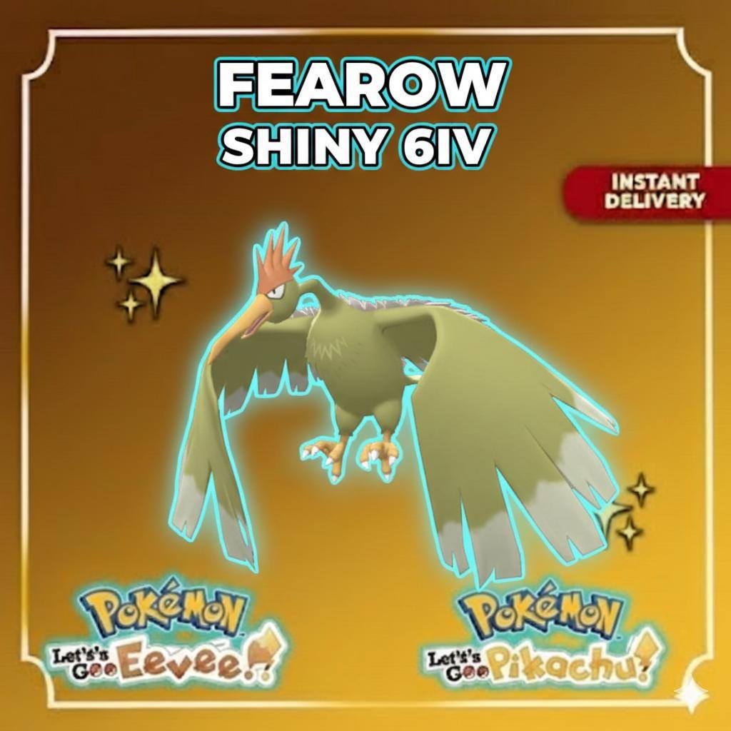 Foto de la carta Pokémon FEAROW Variocolor 6IV Listo para la Batalla Competitiva