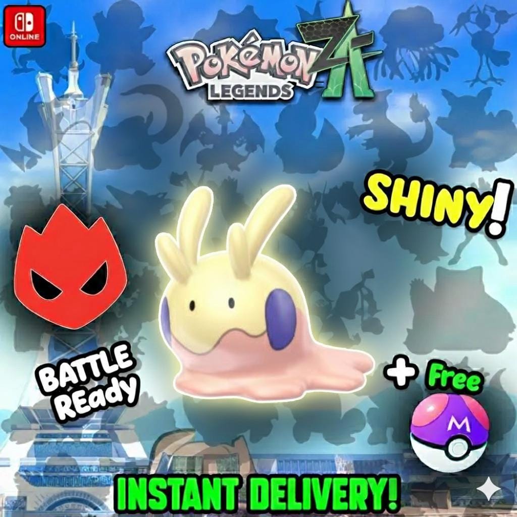 Foto de la carta Pokémon Goomy Alfa Variocolor Pokémon Legends ZA 6IV Listo para el Combate Competitivo