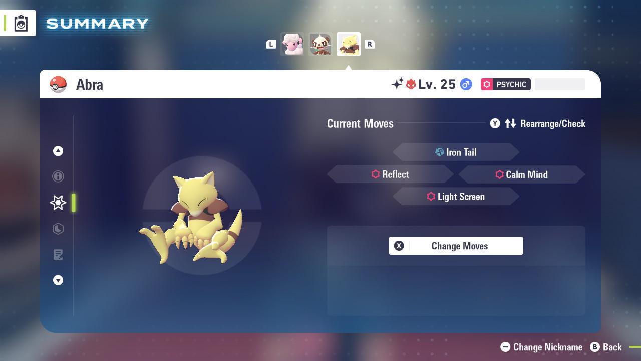 Фото покемона Блестящий Альфа Абра Pokémon Legends ZA 6IV Готов к соревновательным боям 3