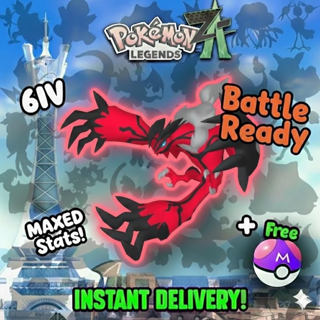 Pokemon Za Non Shiny 6IV YVELTAL Competitive Battle Ready – Pokémon Legends Z-A Pokémon card photo