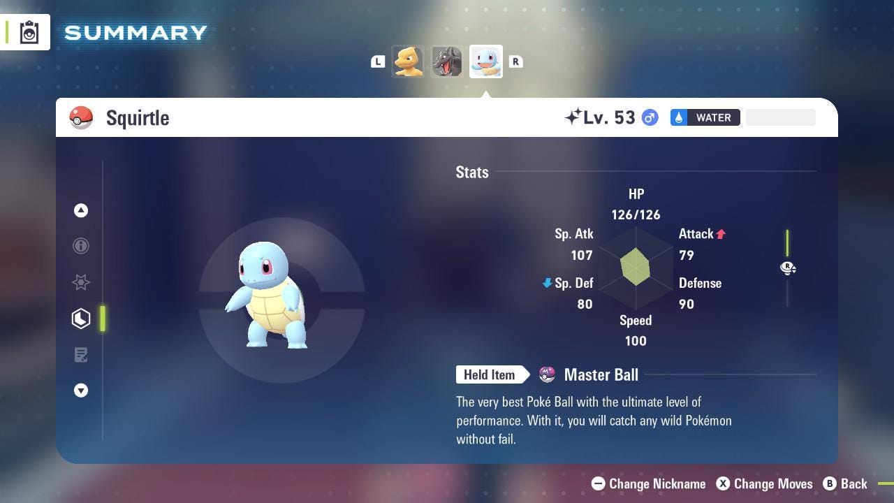 Shiny SQUIRTLE Pokémon Legends ZA 6IV Competitive Battle Ready Pokémon card photo 2