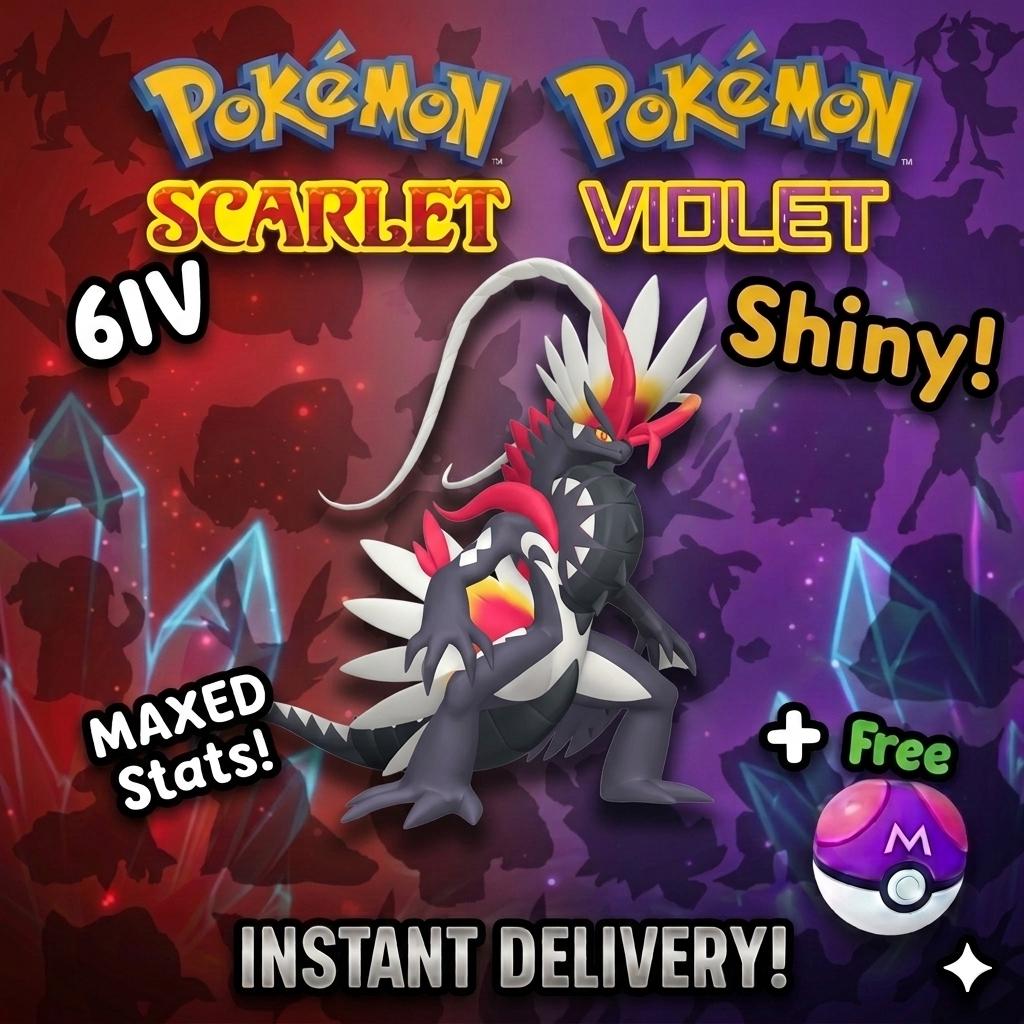 Shiny 6IV Koraidon GameStop Event Pokémon Scarlet Violet Competitive Battle Ready – Exclusive Event Pokémon Pokémon card photo