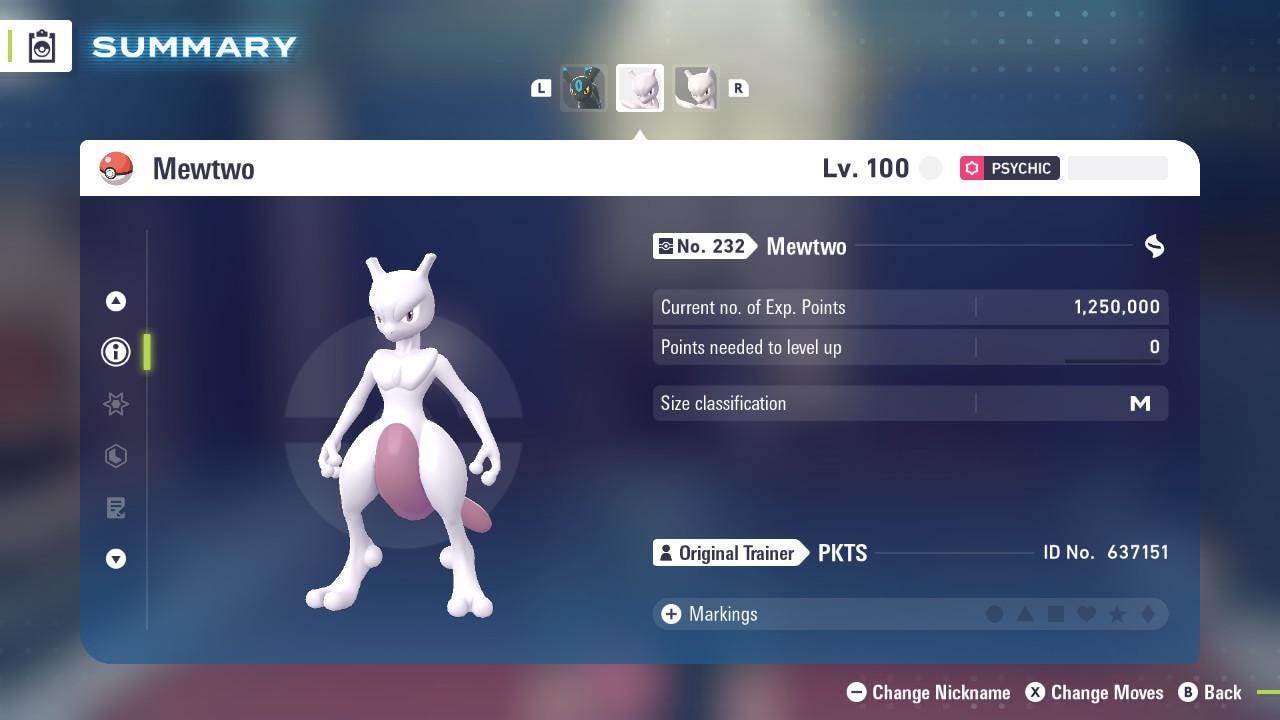 תמונה של פוקימון ZA לא שייני 6IV מיסטרי גיפט מיוטו פוקימון לג'נדס ZA 6IV מוכן לקרב תחרותי פוקידקס – תמונה 3