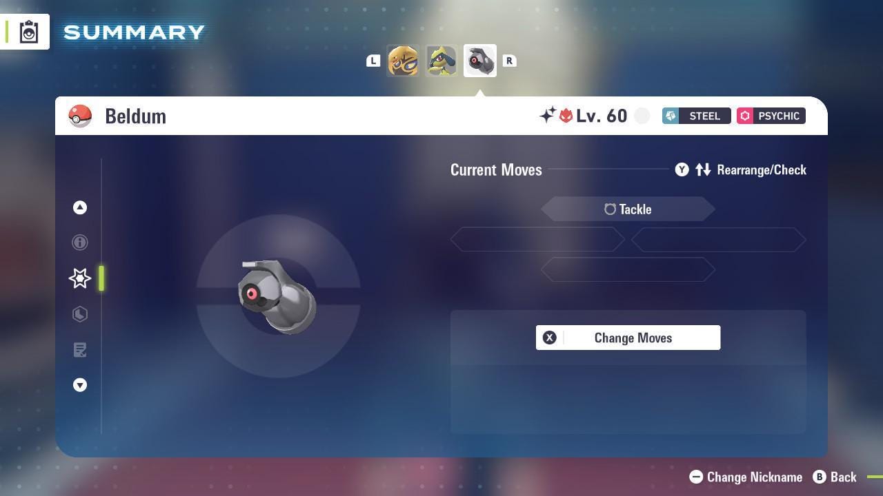 Фото покемона Shiny Alpha Beldum Pokémon Legends ZA 6IV Готовый к битве 4