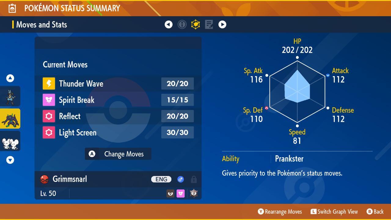 Pokemon Scarlet and Violet Shiny 6IV Event Chaiyawat Traiwichcha's Grimmsnarl Competitive Battle Ready Pokémon card photo 2