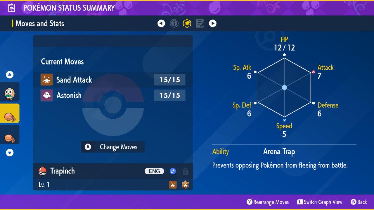 Shiny TRAPINCH Pokémon Scarlet Violet 6IV Competitive Battle Ready Pokémon card photo 2