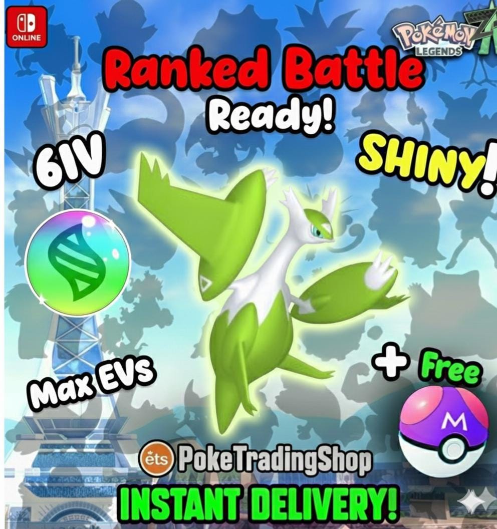 Foto de la carta Pokémon Pokemon LEGENDS ZA Alpha Shiny Latias Mega Lista Ciudad Luminalia Región KALOS Mist Ball Maestra Lista para la Batalla 6IV Insignia Alpha Preparación para la Transferencia a Home