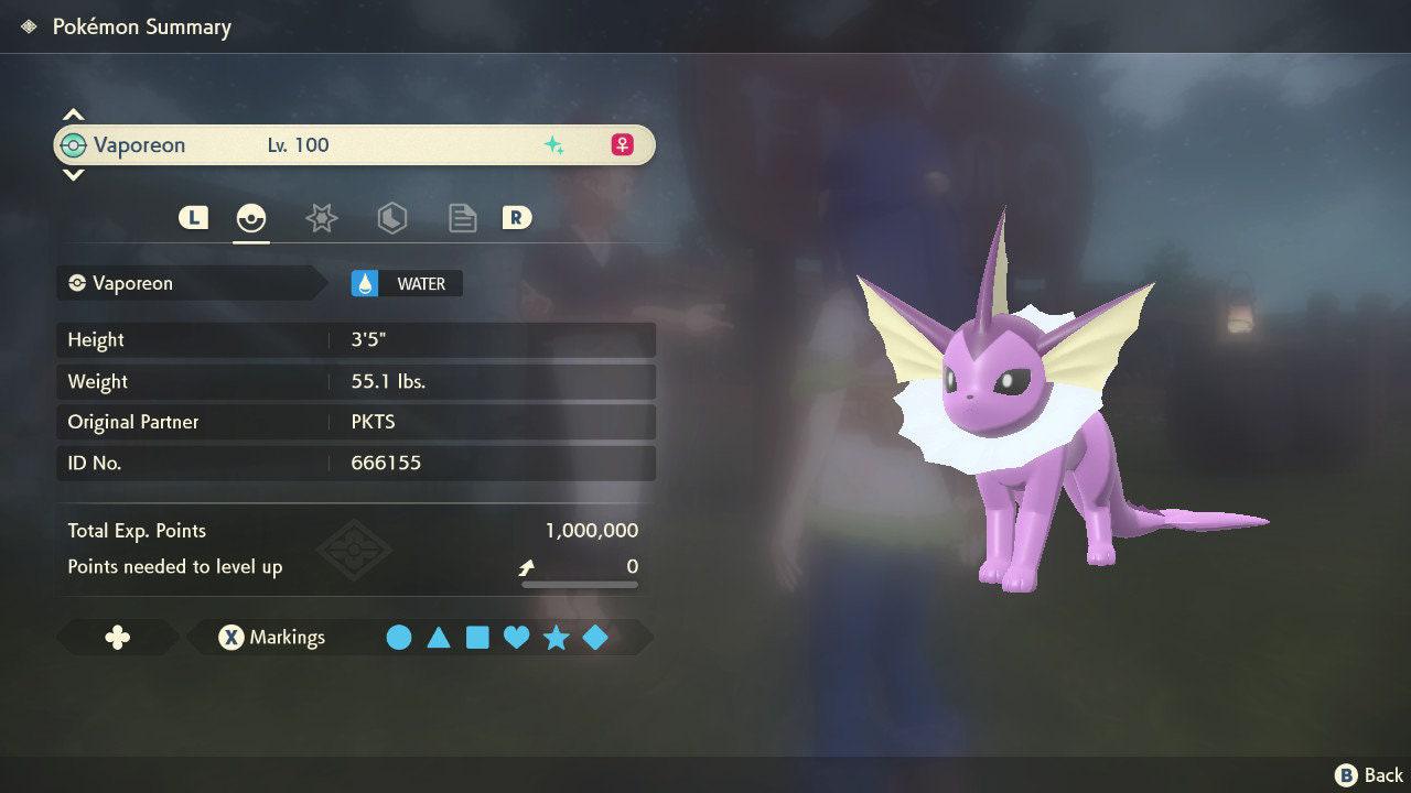 Shiny VAPOREON Pokemon Legends Arceus 6IV Competitive Battle Ready Pokémon card photo 4