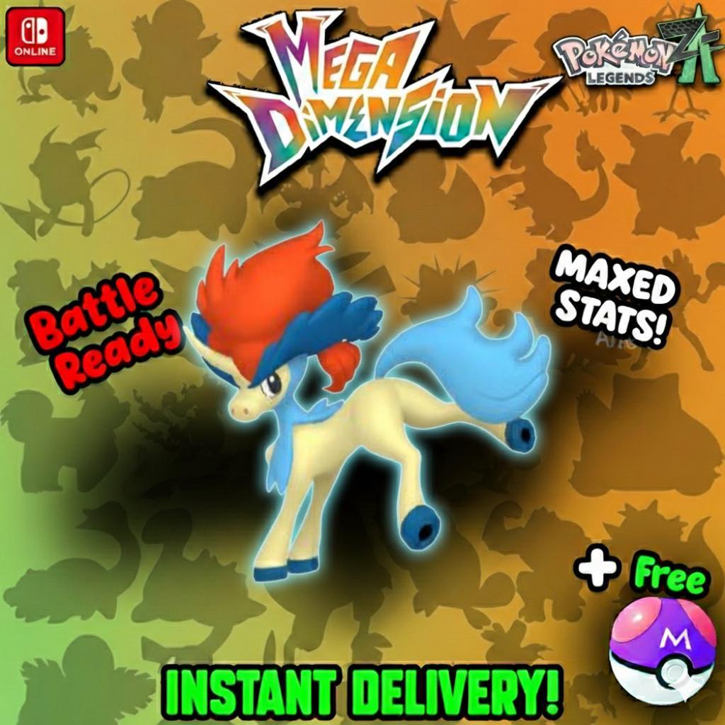 Non Shiny 6IV Keldeo Pokemon Legends Za Mega Dimension DLC 6IV Competitive Battle Ready – Pokémon Legends Z-A Pokémon card photo