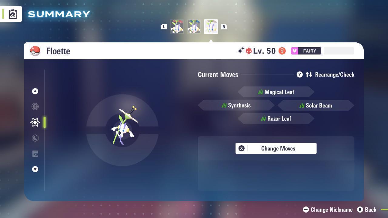 Shiny Alpha White Floette Pokémon Legends ZA 6IV Competitive Battle Ready Pokémon card photo 3
