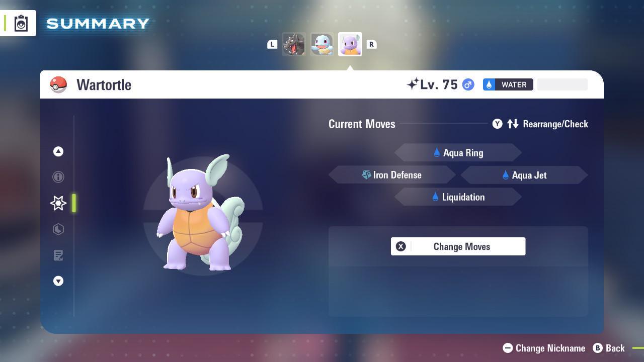 Shiny WARTORTLE Pokémon Legends ZA 6IV Competitive Battle Ready Pokémon card photo 3