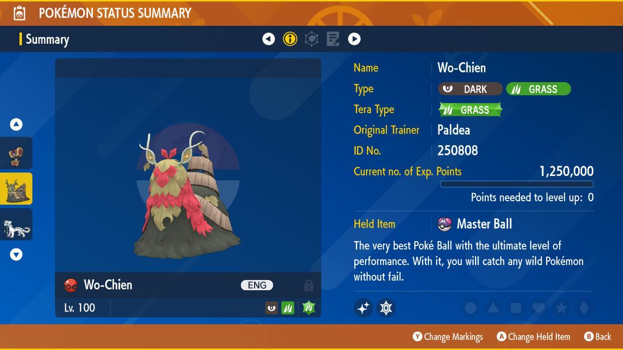Shiny 6IV WO CHIEN Paldea Event Switch 2 Scarlet Violet Pokémon Battle Ready Competitive Free Bonus Shiny Fast Delivery Pokémon card photo 2