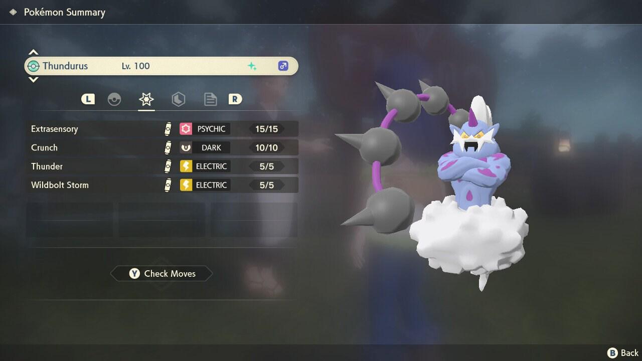 Shiny THUNDURUS Pokemon Legends Arceus 6IV Competitive Battle Ready – Legends Arceus Pokémon card photo