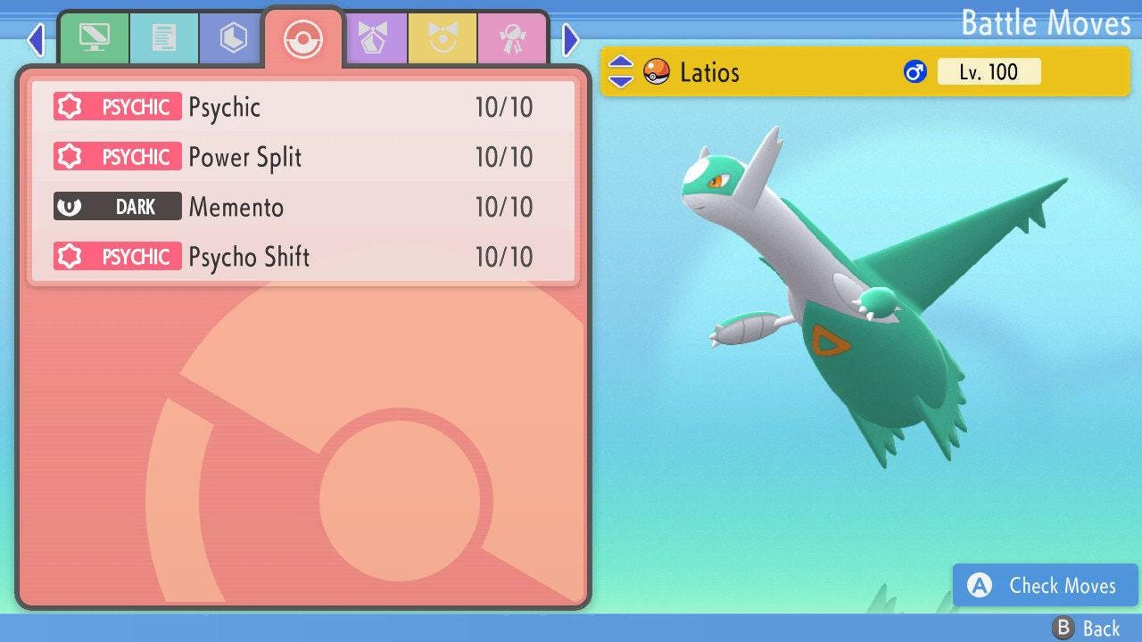 SHINY 6IV LATIOS Pokemon Brilliant Diamond Shining Pearl 6IV Competitive Battle Ready Pokémon card photo 2